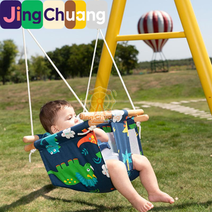 Balançoire suspendue pour bébé et enfant, usage intérieur et extérieur, avec fonction d'éveil et de glisse, type berceau ou panier suspendu, pour la maison - Product Image 4