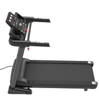 Caminadora Comercial para Gimnasio, 3.0HP, 1~18km/h, 0~15% Inclinación, Consola LED, MP3, Frecuencia Cardíaca, Carga Máxima de 150kg