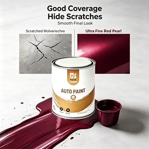 Recubrimiento <span class=keywords><strong>de</strong></span> Acabado Automotriz <span class=keywords><strong>de</strong></span> Alto Brillo, Color Rojo <span class=keywords><strong>Cereza</strong></span> Profundo Metálico Perlado Fino, Pintura para Automóviles 1K - Product Image 2