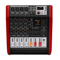 Console de mixage audio professionnelle 4 canaux en métal PMX402 Vason avec égaliseur 2 bandes, réverbération intégrée, 16 DSP, MP3, Bluetooth et enregistrement externe stéréo