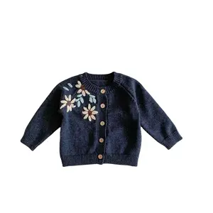 EPP83028 Sweater Rajut Bayi Perempuan, Sweater Rajutan Anak-anak Bayi Perempuan Baru Lahir Musim Semi Musim Gugur