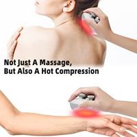 Mini masseur électrique vibrant sans fil profond tenu dans la main intelligent imperméable à l'eau masseur de tête masseur de cuir chevelu