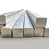 Barre carrée en aluminium 6061 6063 7075 T6 extrudée 10x10mm-200x200mm ASTM B221 pour pièces de machines et construction