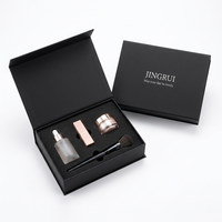 Boîte cadeau magnétique pliable haut de gamme personnalisée pour cosmétiques, emballage en carton rigide pour soins de la peau et rouges à lèvres