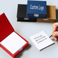 Juego de Blocs de Notas Adhesivas con Logotipo Personalizado, Bloc de Notas de Tapa Dura con Soporte, Cubo de Notas Promocional para Escritorio, Papelería de Oficina de Marca OEM