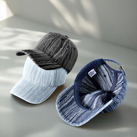 Nueva Gorra de Béisbol Casual Unisex de Mezclilla, Gorra de Jean Transpirable de Verano, Gorra Ajustable de Color Sólido para Hombres, Mujeres y Adolescentes