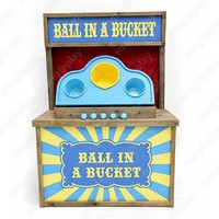 Jeu de lancer de balles dans un seau pour événements commerciaux, fêtes foraines, location, extérieur, en PVC, équipement de parc d'attractions