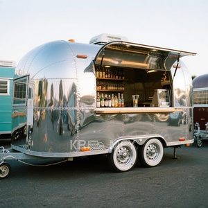 รถขายอาหารเคลื่อนที่แบบคีออสก์สั่งทำพิเศษ พร้อมอุปกรณ์ครบครัน ตัวถังสแตนเลส รถบรรทุกเร็วพร้อมครัวครบชุด รถพ่วงขายอาหารกลางแจ้ง - Product Image 1
