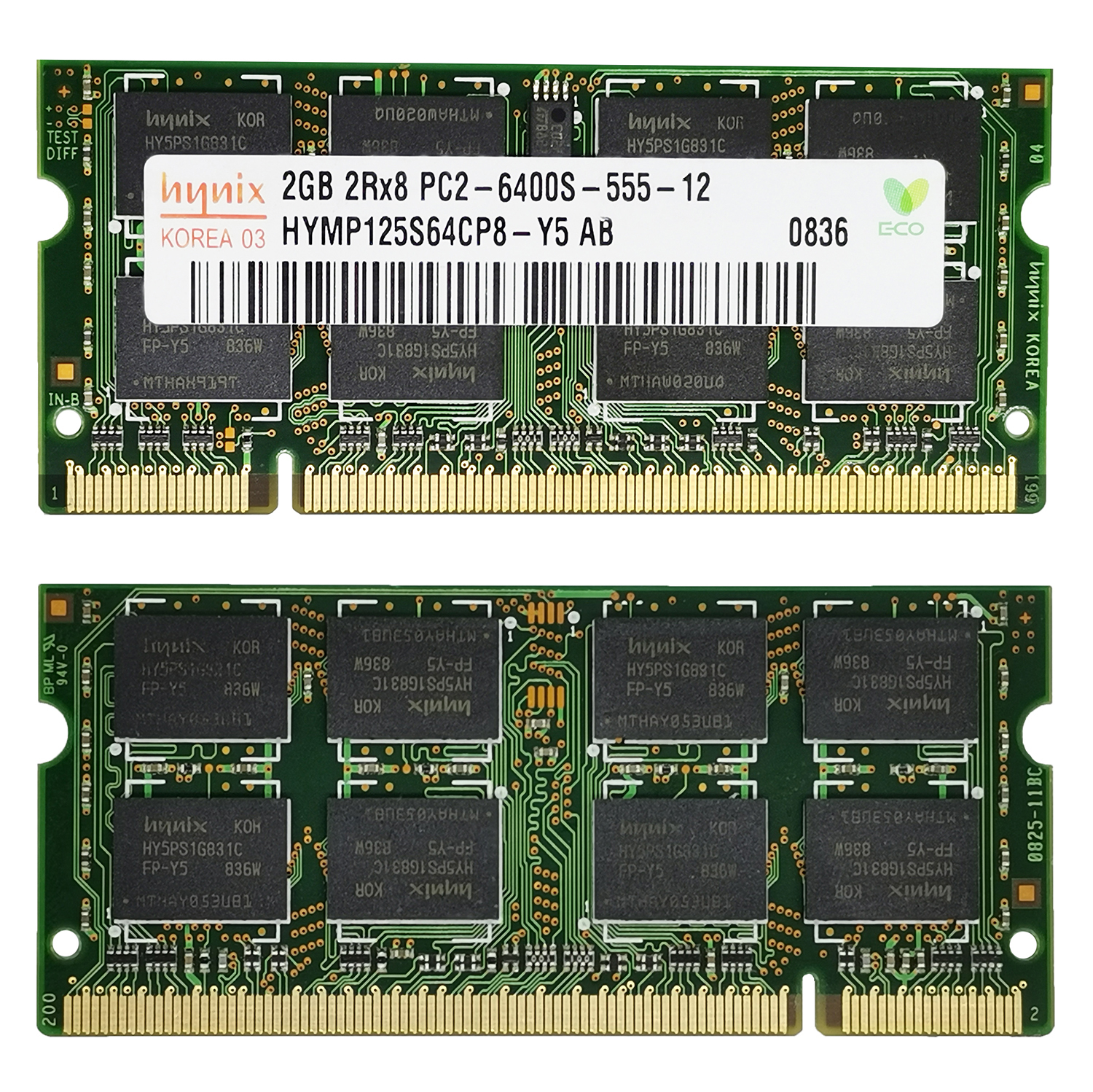 Good Price Hynix memoria rams ddr2 2gb/4gb 800MHz/667MHz/ 533MHz PC2-6400S 800MHz 1.8V Laptop Memory