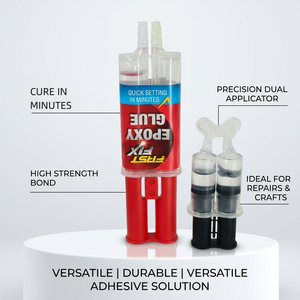 Résine époxy pure à séchage rapide en 5 minutes pour le collage du cuir, du métal et du verre, avec agent de durcissement - Product Image 5