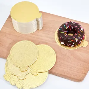 factory ODM gold round drum thick cake board non stick 8 10 12 inches Circle Cardboard Base Boards Paper Plates