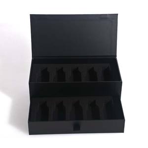<b>Custom</b> Luxury Double Door Opening Flip Cover Drawer Cosmetic Gift Box Rigid <b>Lipstick</b> Packaging for Beauty Products - Product Image 5