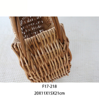Nouveau style chinois fait à la main en osier naturel en osier pour femmes paniers de rangement élégants