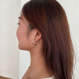 Dylam Simplicity Women Dress up Jewelry S925 <b>Silver</b> Rhodium Plated Big Size Thin Hoop Clasp <b>Clip</b> on Earrings for Women - Product Image 5