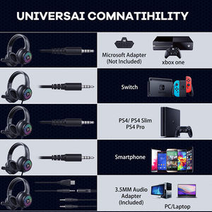 Audífonos Gamer <span class=keywords><strong>ONIKUMA</strong></span> X7 PRO RGB en Oferta, Audífonos Negros con Micrófono - Product Image 5