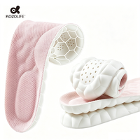 Semelles 4D Cloud respirantes en PU, semelles de sport absorbant les chocs, coussinets orthopédiques avec soutien de la voûte plantaire pour soulager la fasciite plantaire