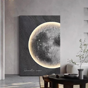 Opera d'Arte per Progetti Alberghieri Direttamente dalla Fabbrica, Grande Quadro in Cristallo 3D Beige con Texture, Decorazione Classica Neutra per la Casa con Cornice Nera - Product Image 6