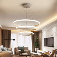 Lustre LED en gros pour chambre et salon, suspension en cristal moderne dorée