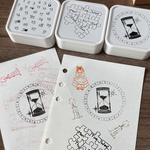 Màu Tem Thiết Lập Biểu Tượng Tùy Chỉnh Thiết Kế Cá Nhân Trước Ký Tự Mực Tạp Chí Logo Tem Thiết Lập - Product Image 1