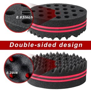 Éponge magique pour boucler les cheveux, brosse à ondulations double face pour hommes noirs – Offre spéciale - Product Image 2
