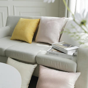 Funda de Almohada Moderna de Tela, Color Sólido, Cuadrada, de Algodón y Lino, Decoración del Hogar, Estilo Nórdico, Transpirable, para Sofá y Dormitorio - Product Image 1