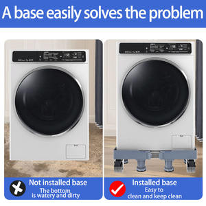Support mobile en plastique de haute qualité pour machine à laver avec roues <span class=keywords><strong>personnalisable</strong></span> Base en acier à bas prix pour réfrigérateur - Product Image 2