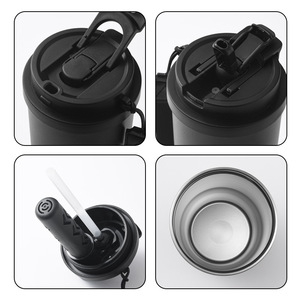 Biểu tượng tùy chỉnh Stan cup hình 25oz đôi tường thép không gỉ chân không cách nhiệt cốc cà phê cốc với <span class=keywords><strong>2</strong></span> trong 1 UỐNG NẮP - Product Image 3