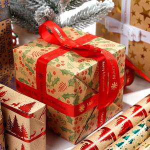 Disposable <b>Wrapping</b> <b>Paper</b> <b>Rolls</b> Christmas Packaging Design Brief - Product Image 2