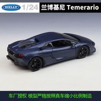 Modèle de voiture miniature en alliage WELLY 1:24 Lam-borghini Temerario, jouet de collection, simulation, décoration pour enfants, cadeau
