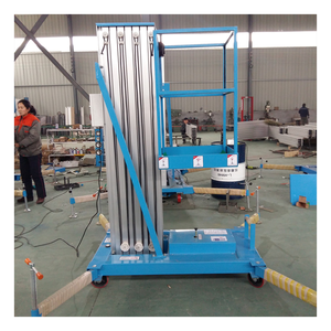 150kg công suất đơn cột nhôm thủy lực người đàn ông Nâng Nền tảng di động giàn giáo điện nâng người vật liệu - Product Image 6