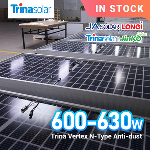 Panneaux solaires anti-poussière de type N 620 Watts 630 615 Monofaciaux PV - Product Image 1