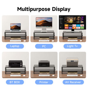 MST032 Support de moniteur robuste pour imprimante d'écran d'ordinateur Support pour ordinateur portable Étagère de bureau Organisateur de bureau - Product Image 6