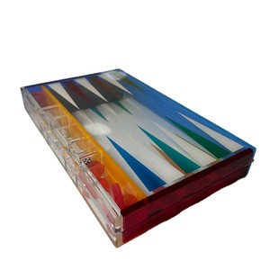 Luxury Plastic <strong>Backgammon</strong> Set Magnetic Folding <strong>Board</strong> with Storage Case Portable Strategy Game - Product Image 6