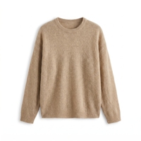 Pull en mohair pour homme, tricoté, ODM, respirant, uni, personnalisé, manches longues, pour l'automne et l'hiver