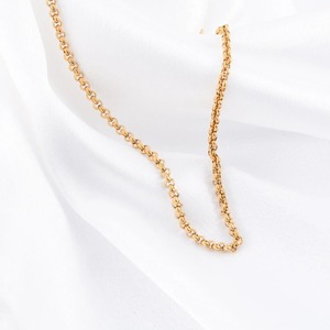 Collier Yadreva en acier inoxydable plaqué or, chaîne Rolo, maillons ronds, différentes tailles, accessoires de bijoux DIY, cadeau - Product Image 5