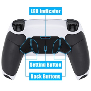 Black Rubberized <b>Grip</b> Remappable RISE4 Remap Kit for PS5 With Upgrade Board & Rear Shell and Back Button for PS5 <b>Controller</b> - Product Image 3
