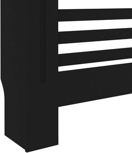 MDF riscaldamento supporto laterale supporto del radiatore coperchio del calore <span class=keywords><strong>mensola</strong></span>, ripiano di stoccaggio dell'armadio per soggiorno domestico-nero - Product Image 6