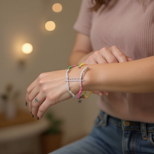 Bracciale con Nodo a Sette Punte in Acciaio Inossidabile a Forma di Stella, Braccialetti Charm alla Moda - Product Image 3