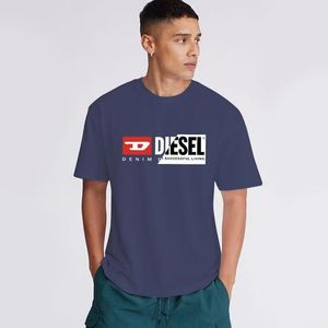 Camiseta de Verano para Hombre, 100% Algodón, Absorbente de Sudor, Manga Corta, Casual, Moderna, con Estampado de Letras Multicolor - Product Image 3