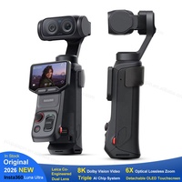 Caméra vidéo 8K Insta360 Luna Ultra 2026 en gros, double objectif, technologie d'imagerie Leica, capteur 1 pouce, stabilisateur, caméra de voyage pour vlog