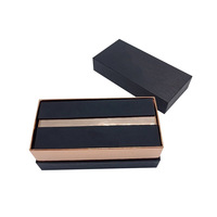 Shengcan Fabricant Vente Directe Double Couche Élégante Or Noir Lunettes Lunettes Emballage Boîte Cadeau Boîte De Papier