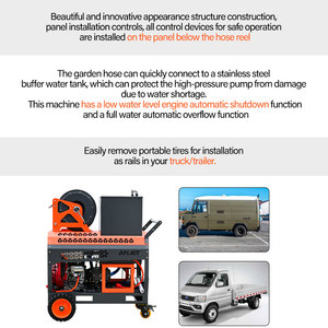 AMJET 4350psi 4gpm Machine <span class=keywords><strong>de</strong></span> nettoyage des égouts à démarrage par clé pour enlever la graisse et les sabots des tuyaux <span class=keywords><strong>de</strong></span> salle <span class=keywords><strong>de</strong></span> bain à domicile pour le nettoyage des drains - Product Image 3