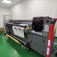 Imprimante UV MYJET 1,8 m 2,5 m 3,2 m pour différents matériaux : panneau KT, PVC, film souple, cuir, toile – Imprimante UV hybride professionnelle 1,8 m