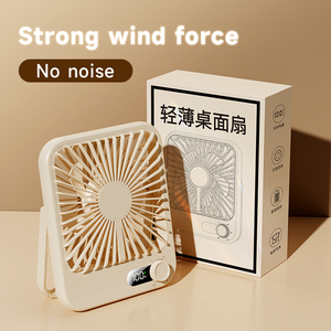 Factory DirectSale USB Mini Portable 100-Speed Handheld Rechargeable Fan New Hanging Plastic Desktop <b>Small</b> Fan for Household Use - Product Image 3
