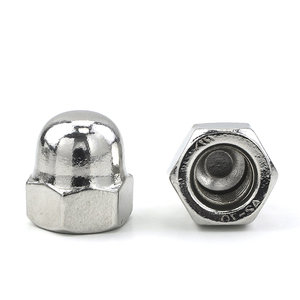 Tuercas hexagonales de acero inoxidable 304 con rosca inversa, tuercas de capuchón hexagonal con rosca izquierda M6 M12 M16 M20 para pernos - Product Image 1