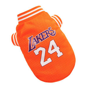 <strong>Lakers</strong> Basketball Eco-Friendly Solid Sports Simple Polyester Coats <strong>Jackets</strong> for Large Medium Dogs All Seasons Breathable Comfort - Product Image 5