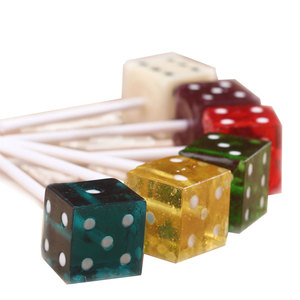 Wholesale Halal Sweet Dice Shape Cube <strong>Sugar</strong> Drop Coated Jelly <strong>Candies</strong> Hard Cube <strong>Candy</strong> Lollipop - Product Image 1