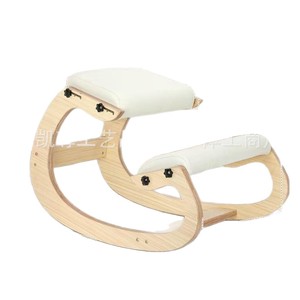 Nouvelle chaise ergonomique en bois massif avec support basculant pour position accroupie, correction de la posture et correction de la colonne vertébrale. - Product Image 1