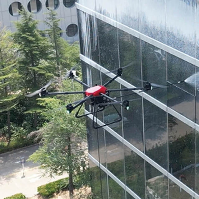 Labor Free Glass Curtain Wall Cleaning Drone High Pressure Aerial Washing Oem Wholesale