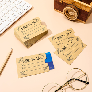 Funda de Papel Recubierto Impresa Personalizada para Tarjetas de Arte, Porta Tarjetas de Papel Kraft, Sobre para Tarjetas de Acceso - Product Image 6